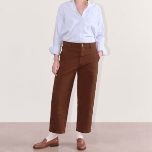 Everlane The Utility Barrel Pant - Size 8 - Terracotta/Red